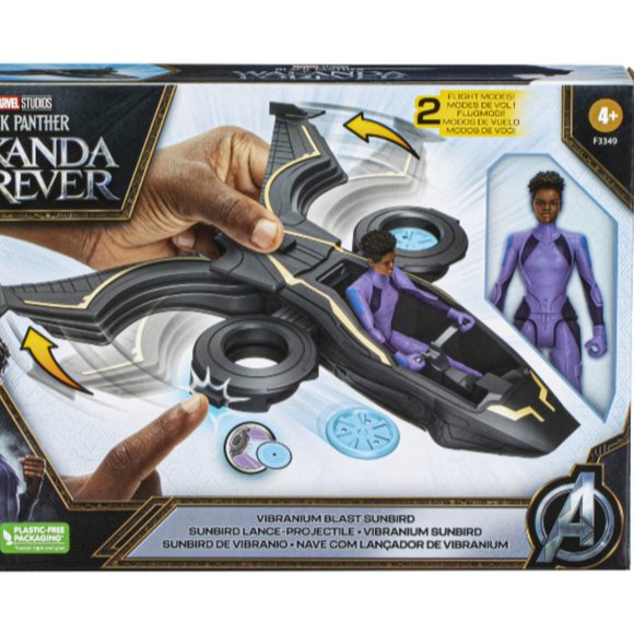 Marvel Black Panther Wakanda Forever Vibranium Blast Sunbird w/ Shuri - Picture 3 of 4
